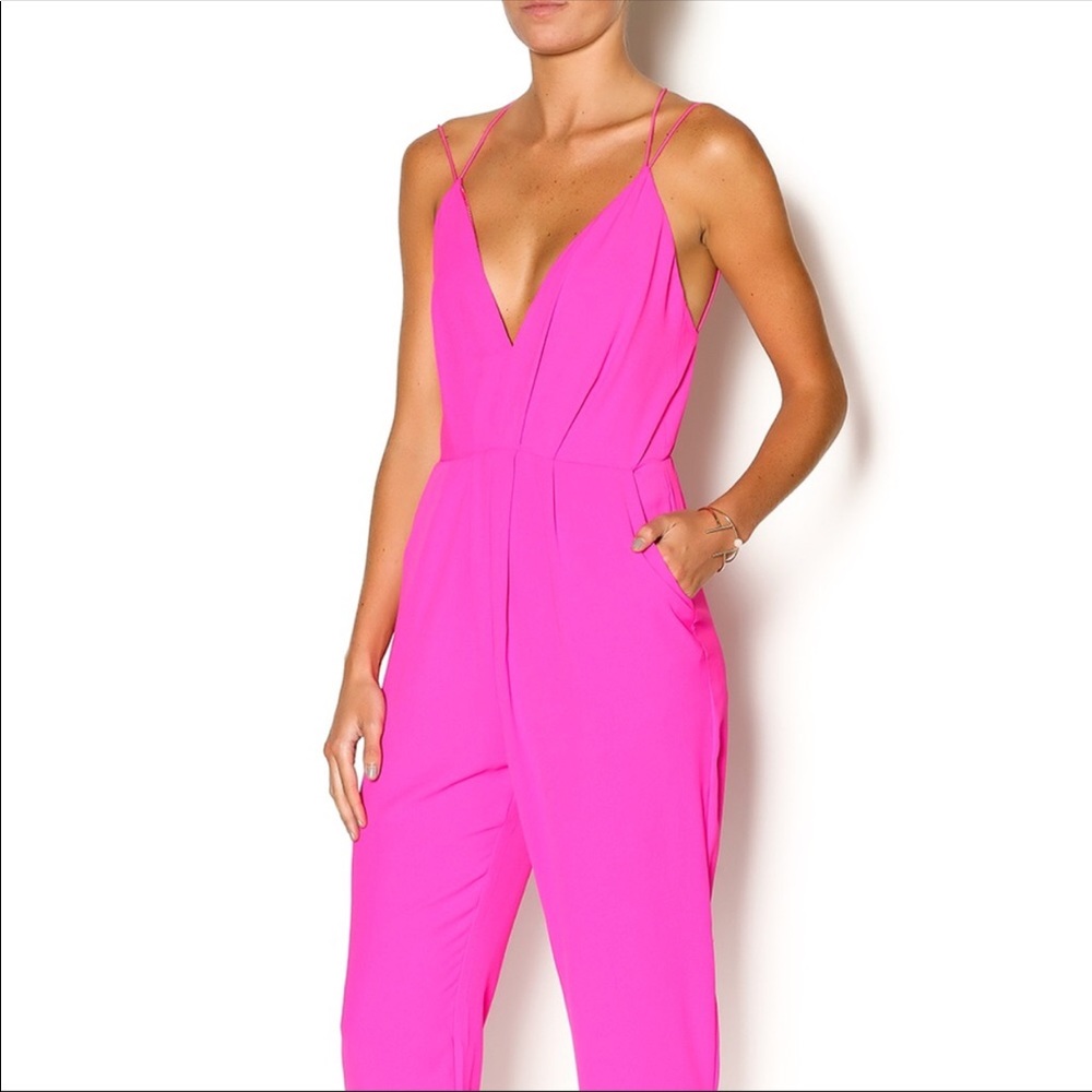 Vici glam pink jumpsuit